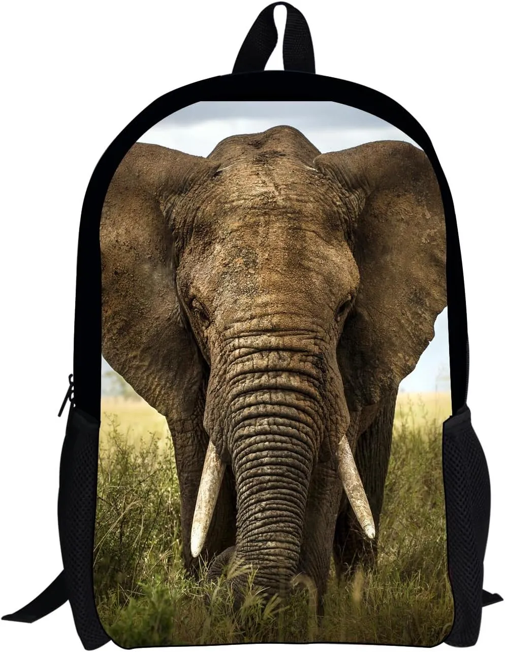 Fashion Boys School Bag Cute Large Stylish Lightweight Daypack Backpack Elephant