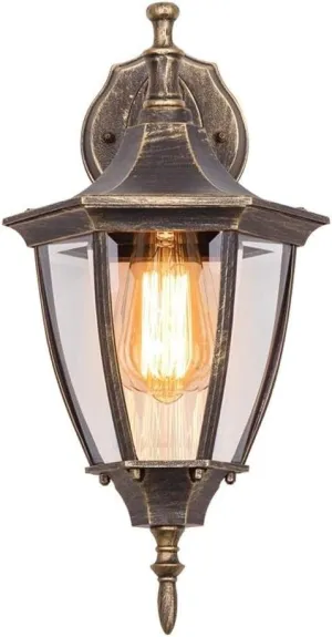 Fashion European Style Retro Spotlights Outdoor Waterproof Wall Lamp Creative Open Air Balcony Light Outdoor Patio Restaurant Living Room Wall Sconce Table Lamp(Bulb Not Included) Indoor and Out