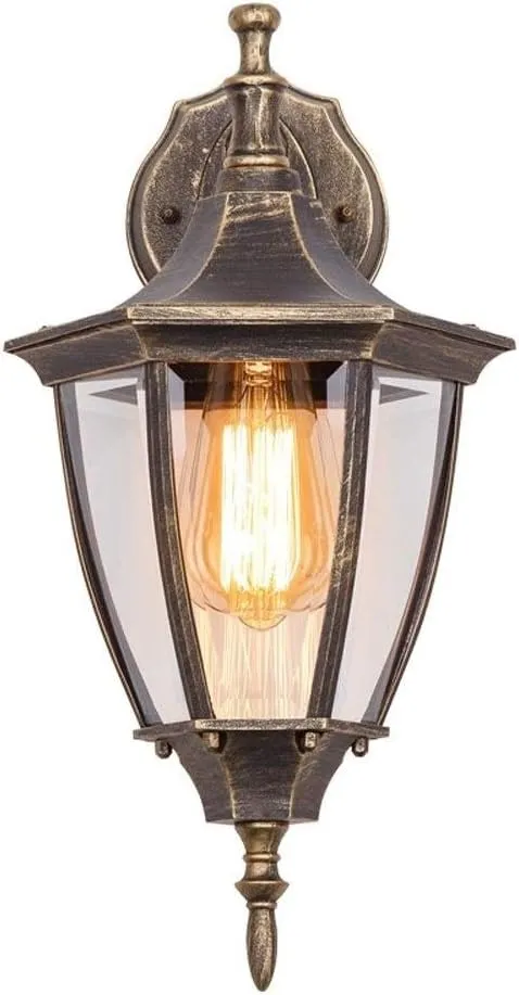 Fashion European Style Retro Spotlights Outdoor Waterproof Wall Lamp Creative Open Air Balcony Light Outdoor Patio Restaurant Living Room Wall Sconce Table Lamp(Bulb Not Included) Indoor and Out