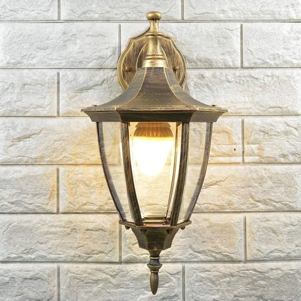 Fashion European Style Retro Spotlights Outdoor Waterproof Wall Lamp Creative Open Air Balcony Light Outdoor Patio Restaurant Living Room Wall Sconce Table Lamp(Bulb Not Included) Indoor and Out