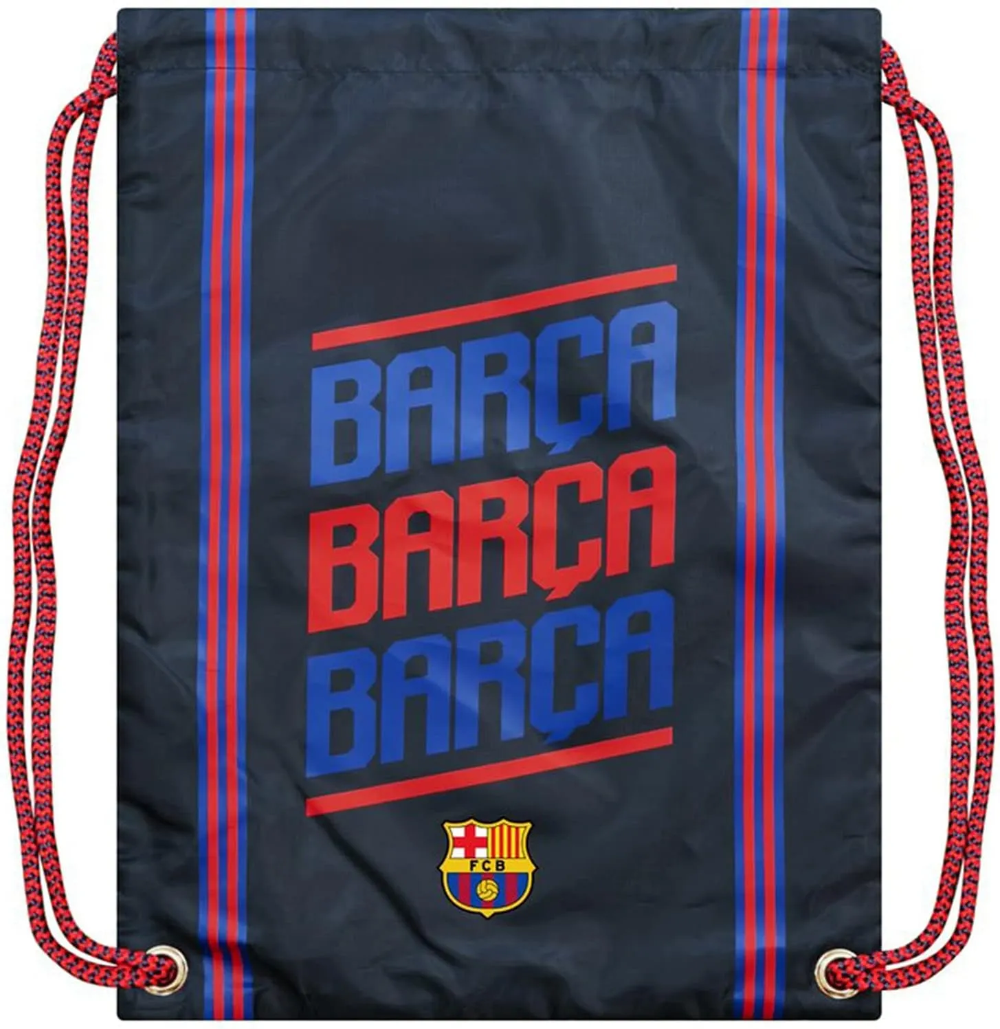 FC Barcelona World Soccer Club Barca Team Logo Officially Licensed Barca Drawstring Cinch Bag