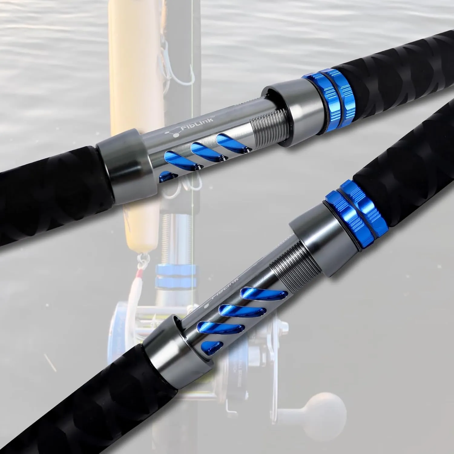 Fiblink Catfish Fishing Rod 1 Piece/2 Piece Catfishing Fishing Pole Portable Travel Heavy Cat Catfish Casting Rod (6'/6'6"/7'/8'/9')