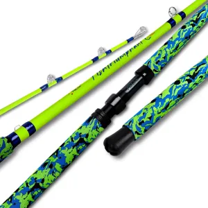Fiblink Catfish Fishing Rods, 1 Piece/2 Piece Catfishing Pole, Medium Heavy Catfish Cat Casting Rod (7'6"/8'6’/9'6”)