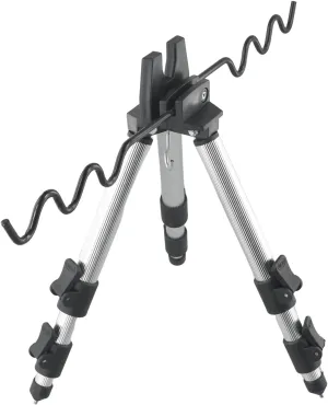 Fishing Pole Tripod Bracket, Adjustable Fishing Pole Stand, Portable Folding Fishing Rod Tripod Stand For Outdoor, Telescopic Tripod Stand For Fishing Poles, Fishing Rod Holder For Ground(A Silver)