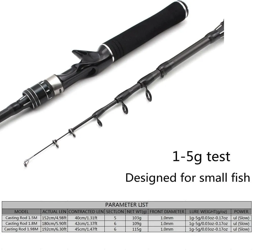 Fishing Poles 180cm Ultra Light ul Power Telescopic Fishing Rod Catch Small Fish Pole Telescopic Fishing Rod
