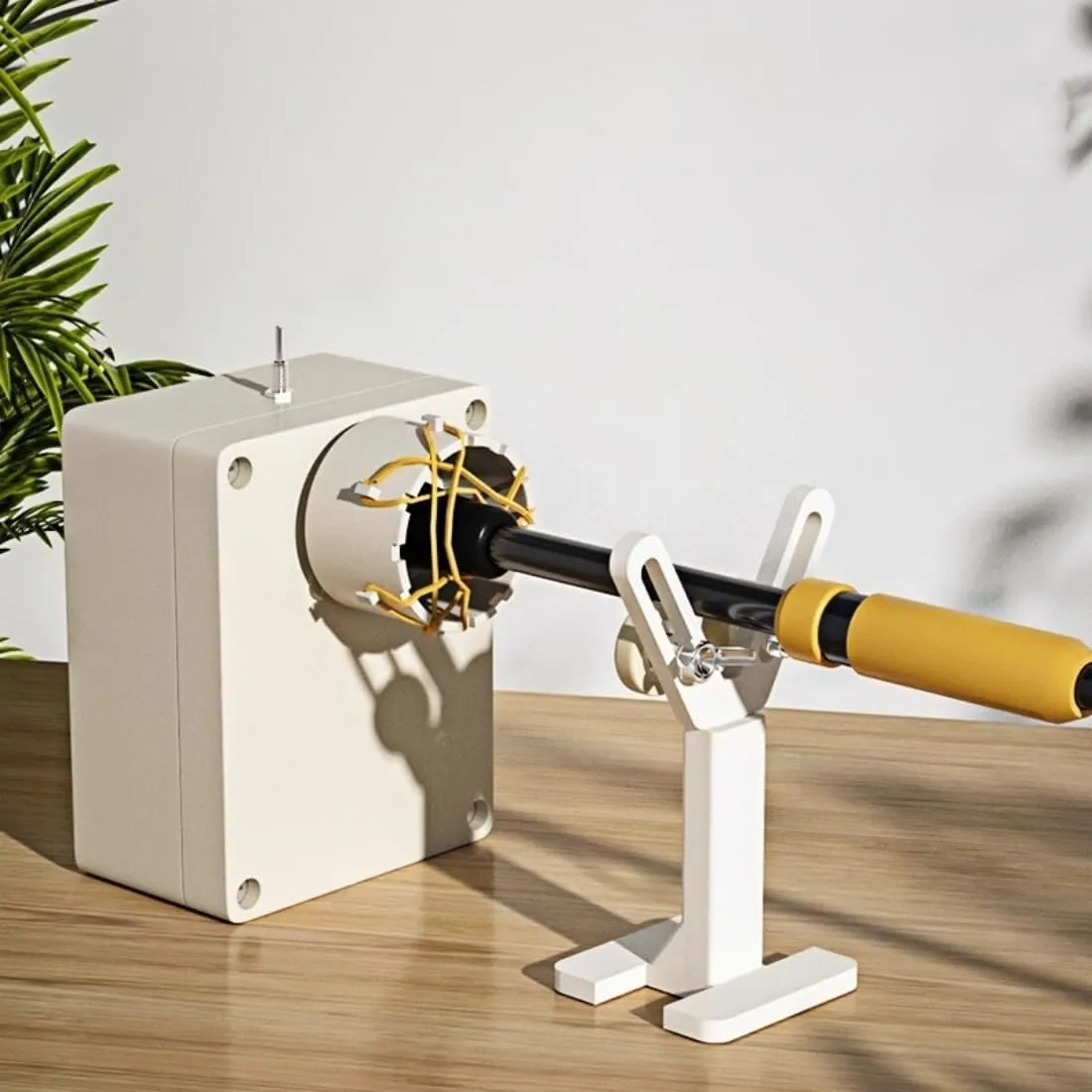 Fishing Rod Repair Kit, Fishing Pole Repair Rotator for Rod DIY Building，Rod Wrapping and Winding Machine for Epoxy Gluing and Drying