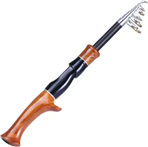 Fishing Rod Telescopic Fishing Rod 1.6M Cork Handle Spinning/Casting Fishing Role Carbon Fiber Protable Travel Fishing Rod Fishing Pole