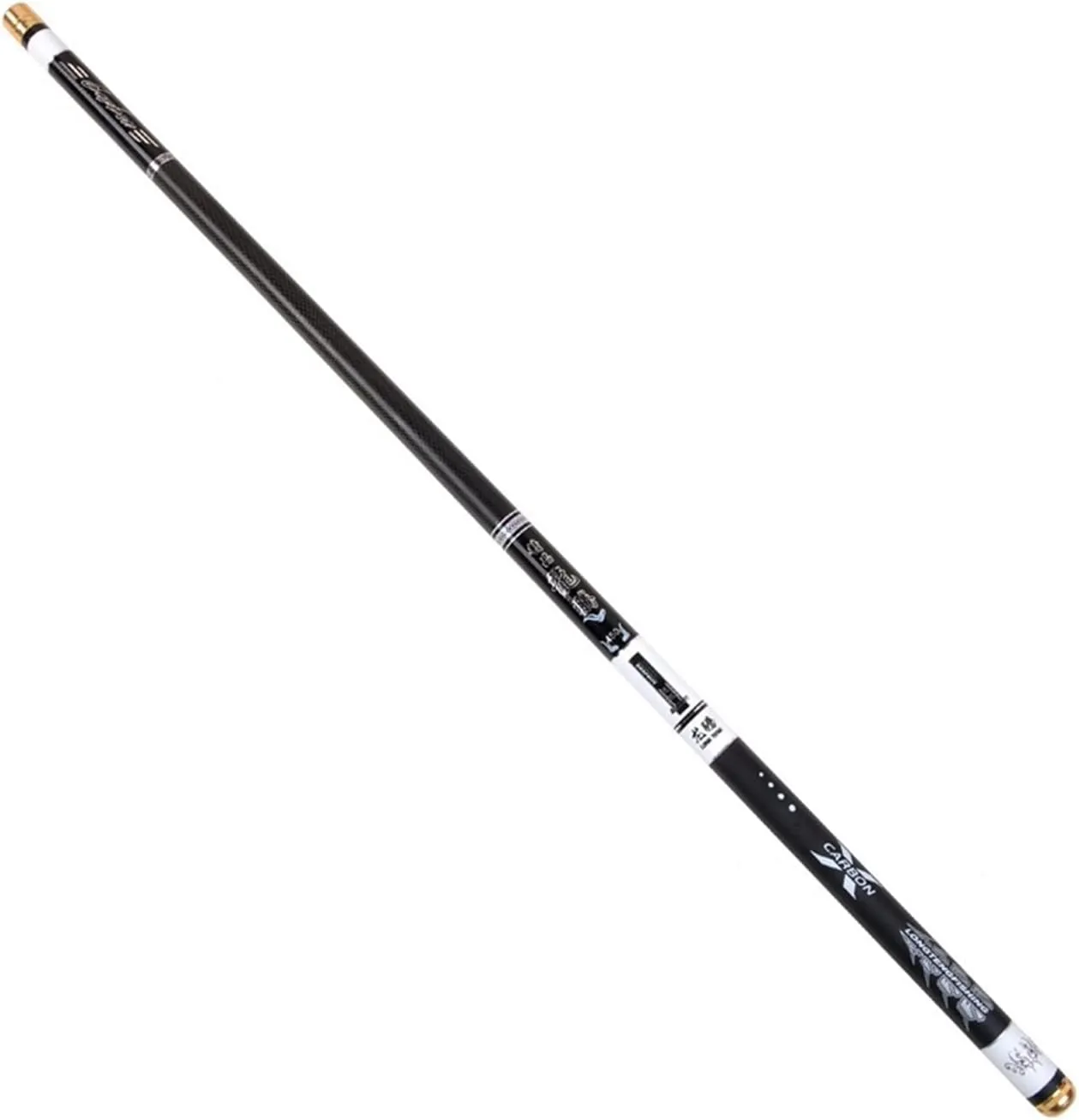 Fishing Rod Travel Fishing Rod, Portable Super Light Hard 2.7-6.3M Hand Fishing Pole Telescopic Fishing Rod Carbon Fiber Stream Rod Fishing Pole Kit(Black,2.7 m)