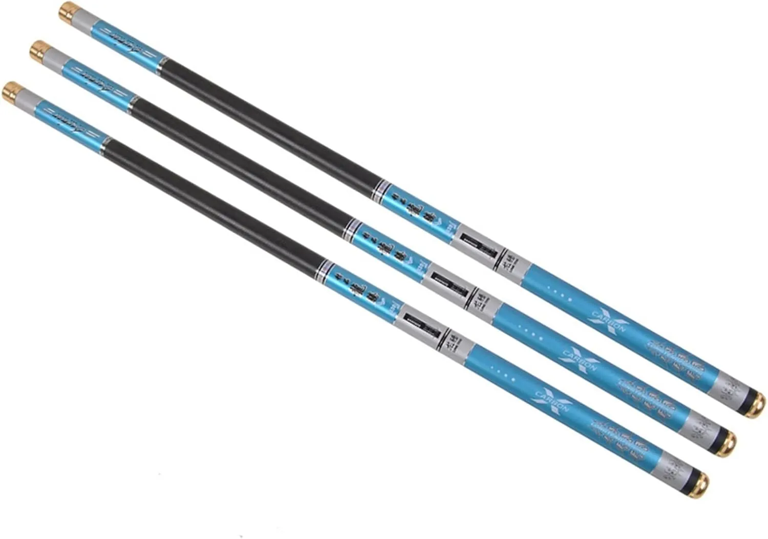 Fishing Rod Travel Fishing Rod, Portable Super Light Hard 2.7-6.3M Hand Fishing Pole Telescopic Fishing Rod Carbon Fiber Stream Rod Fishing Pole Kit(Black,2.7 m)