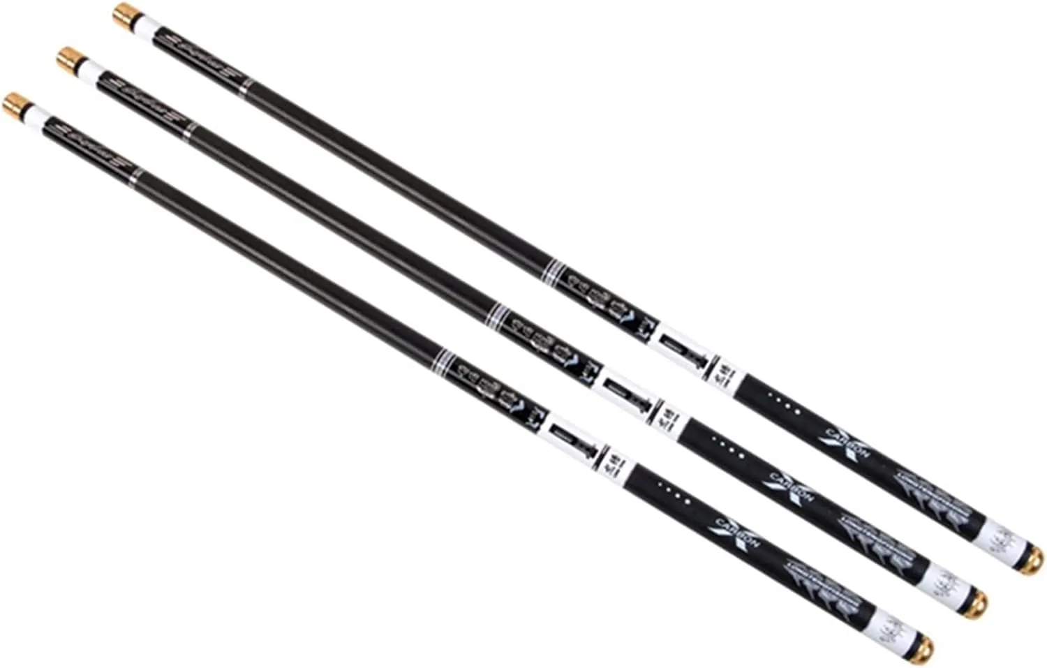 Fishing Rod Travel Fishing Rod, Portable Super Light Hard 2.7-6.3M Hand Fishing Pole Telescopic Fishing Rod Carbon Fiber Stream Rod Fishing Pole Kit(Black,2.7 m)