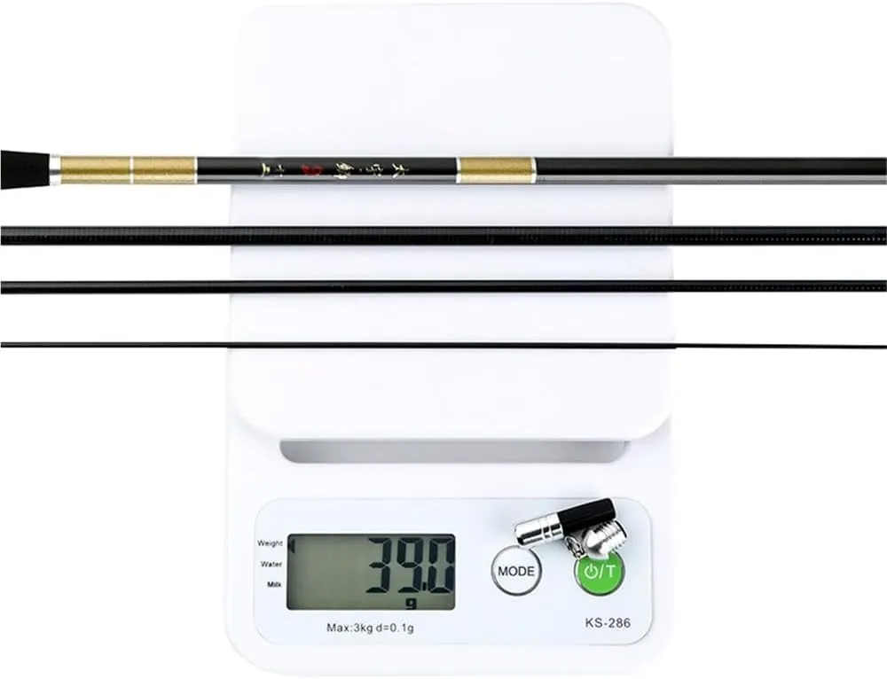 Fishing Rods, Carbon Fiber Telescopic Fishing Rod 3.6M-5.4M Ultra-Light Freshwater Pole Fishing Tackle