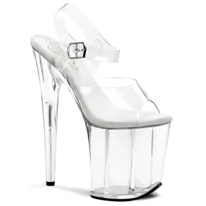 Flamingo-808 Clear Platform Heels