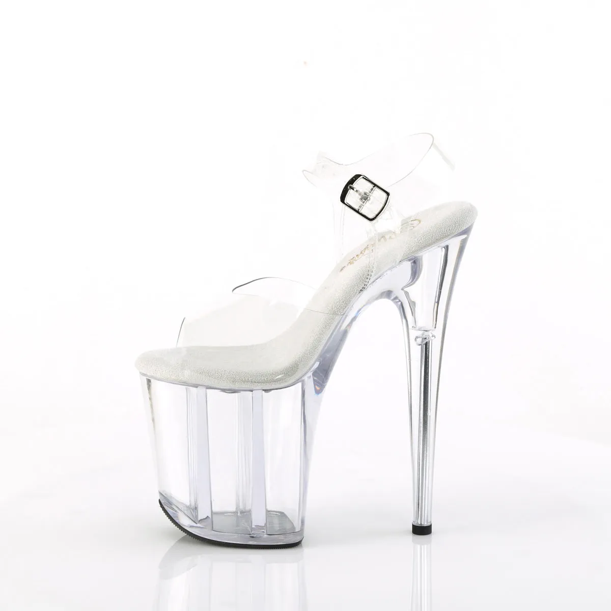 Flamingo-808 Clear Platform Heels