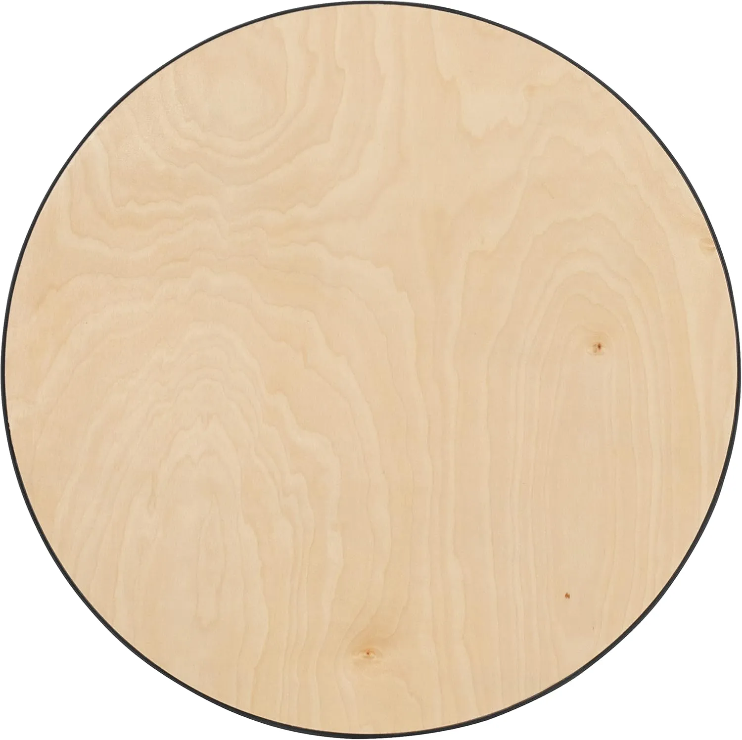 Flash Furniture Lars 36'' Round Wood Cocktail Table with 30'' and 42'' Columns, Adjustable Wood Bar Height Table for Events or Home Use, Natural