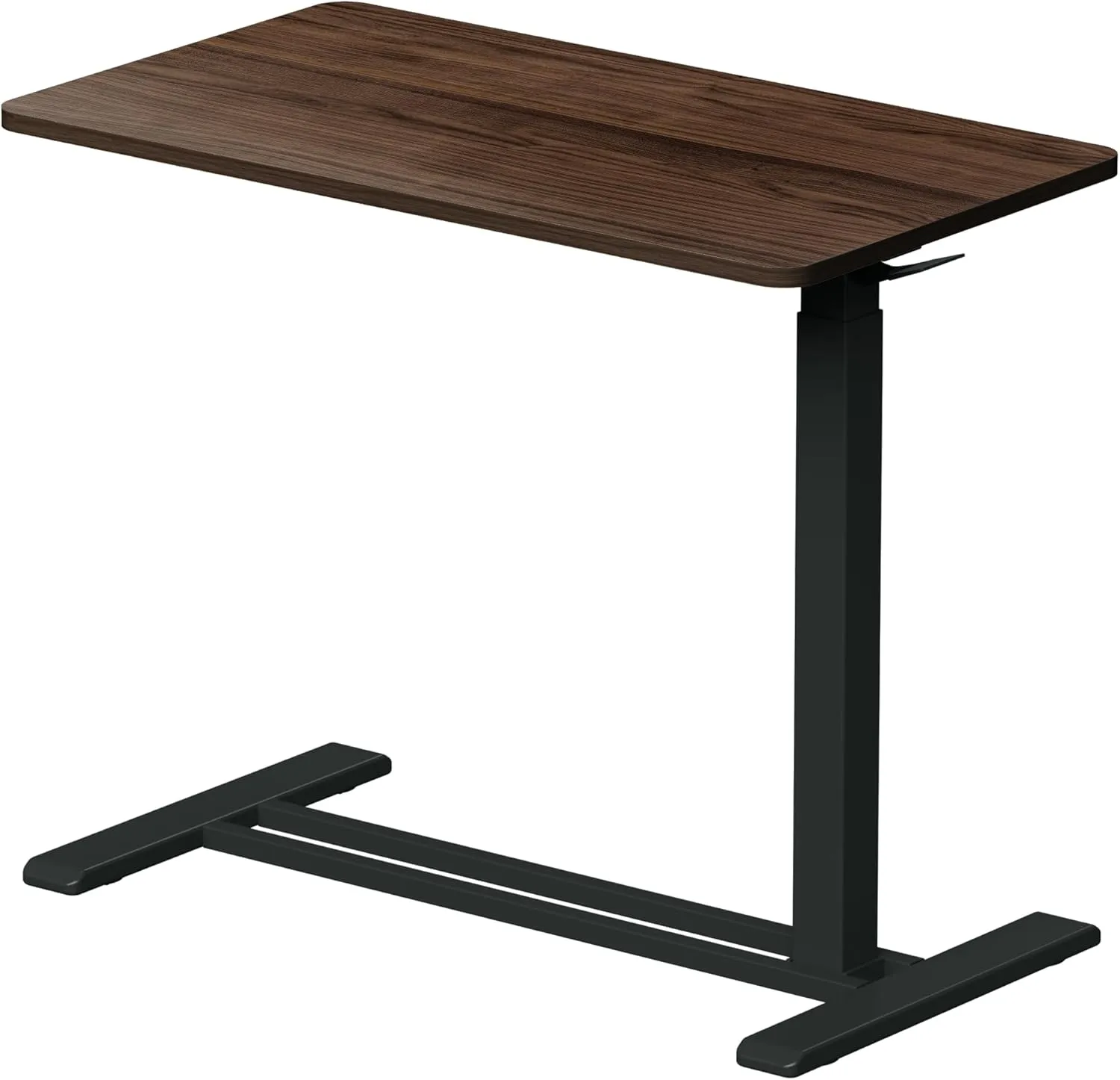 FLEXISPOT Adjustable C Table with Wheels, Mobile Snack Side End Table Sofa Couch Bedside Table Laptop Rolling Cart TV Tray Night Stand for Small Space Side Table(27.6" W x 15.7" D,Rustic Brown)