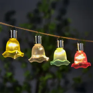 Flower Solar Garden Lantern Decoration Warm White LED by Bright Garden