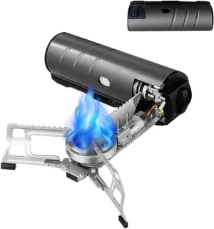 Foldable Camping Stove - 2600w Outdoor Camping Stove, Lightweight Hiking Stove | Foldable Camp Metal Burner, Compact Cook Tool Gadgets Outdoor Camping Burner with Storage Handbag for Camping Bbqs