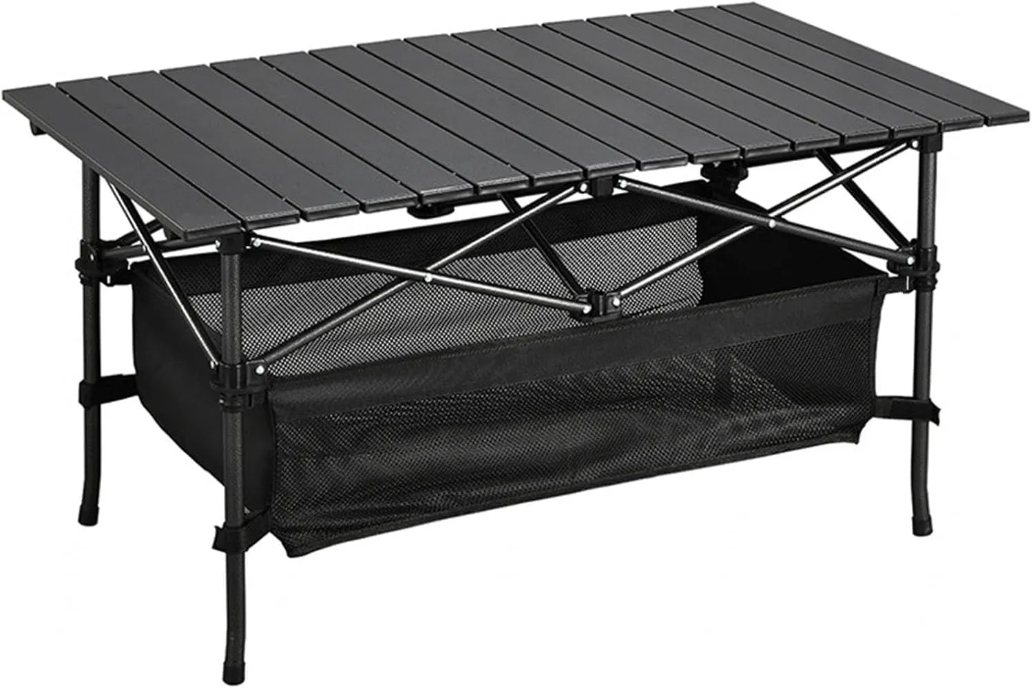 Foldable Camping Table Adjustable Portable Picnic Table Camp Table Indoor Outdoor Aluminum for Picnic, BBQ, Party, Beach,Party