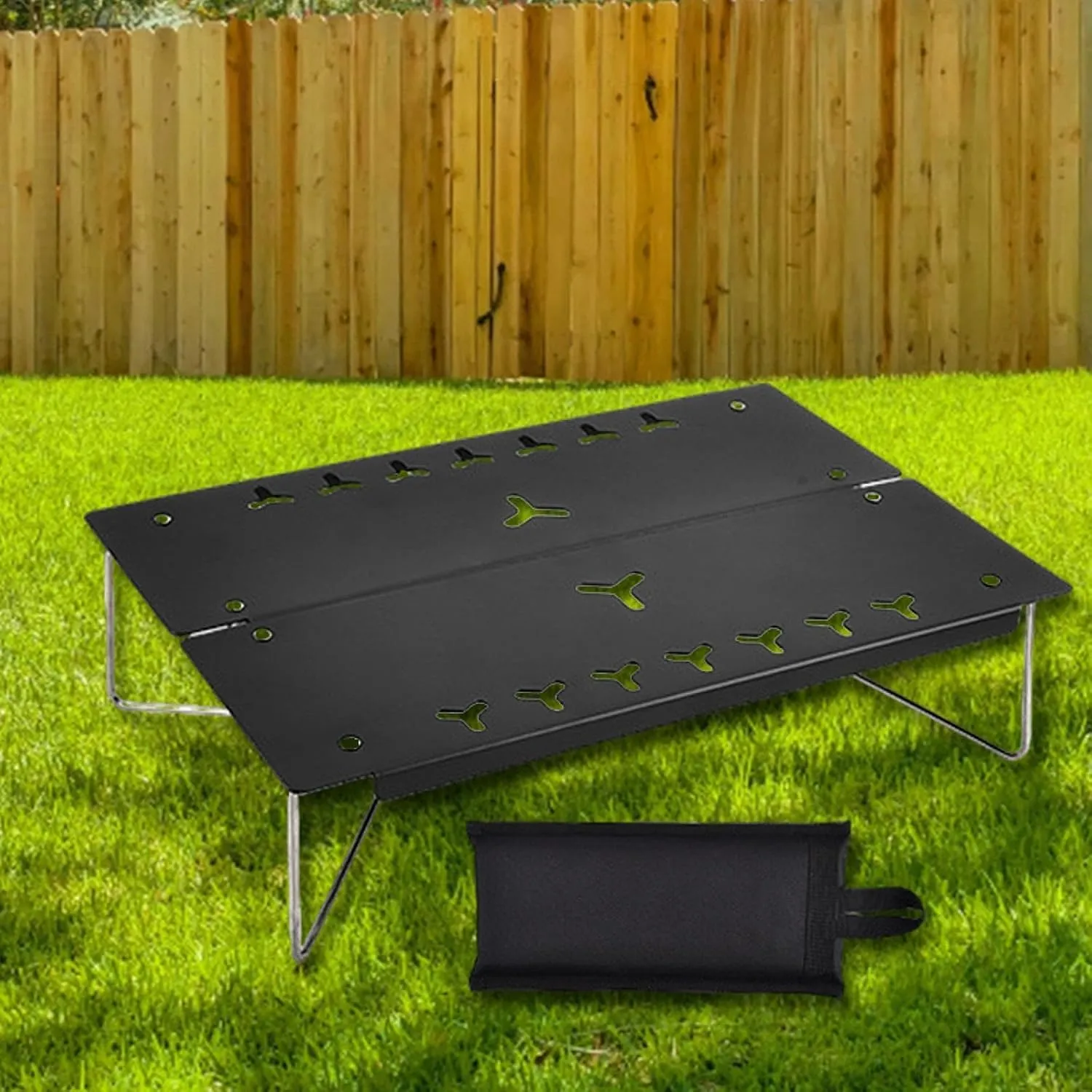 Foldable Camping Table Camping Desk Compact Sturdy Versatile Outdoor Table Foldable Table for Yard Patio Barbecue Backpacking