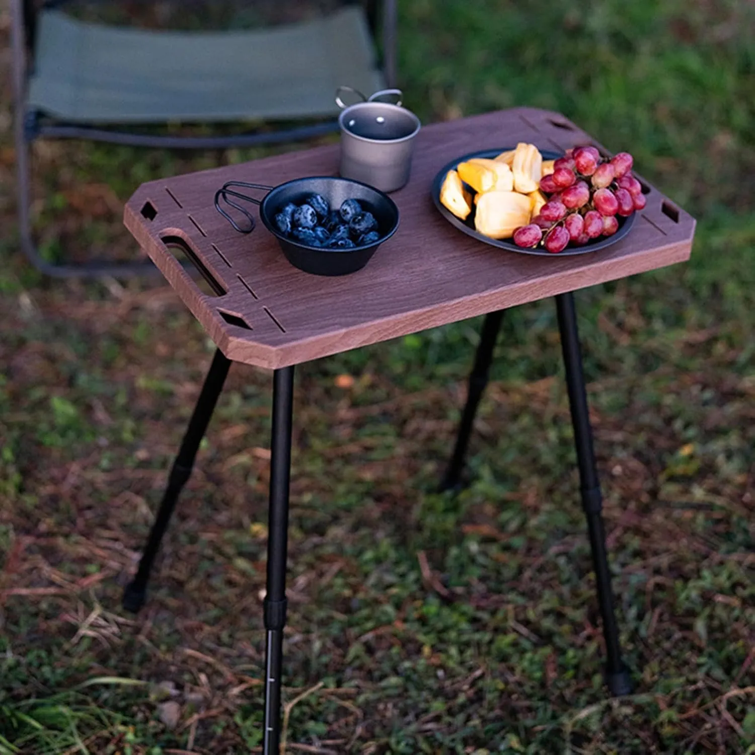 Foldable Camping Tables Aluminum Alloy Lightweight Folding Table Compact Desk for Fishing BBQ