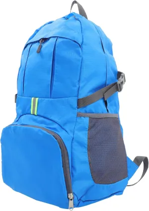 Foldable Nylon Travel Backpack Large Capacity Outdoor Bag for Boys and Lightweight and Portable Handbag for Daily Use and Campus Activities Dark Blue