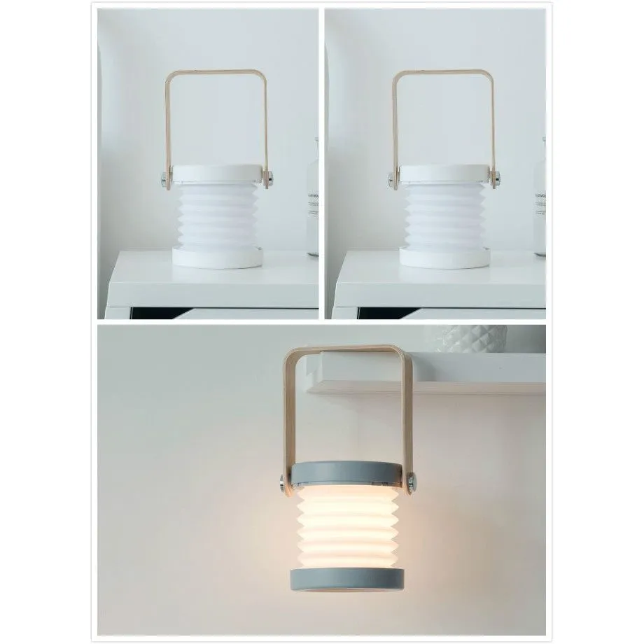 Foldable Touch Dimmable Reading LED Night Light Portable Lantern Lamp USB Rechargeable For Home Decor