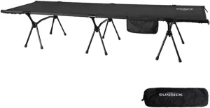 Folding Camping Cot with Leg Extenders Portable Camping Sleeping Cot Outdoor Bed for Camping Hiking Traveling Backpacking