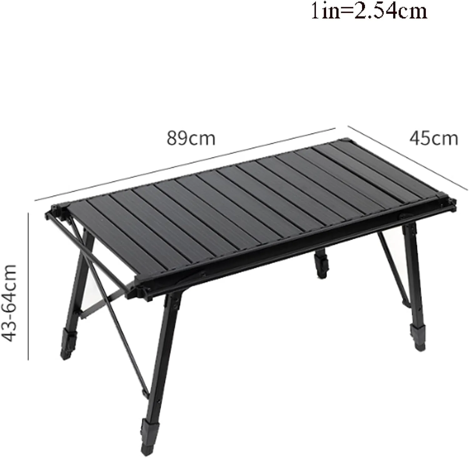 Folding Camping Table, Aluminum Portable Camp Table with Carry Bag, Heavy-Duty Strong Table for Backyard, BBQ, Party