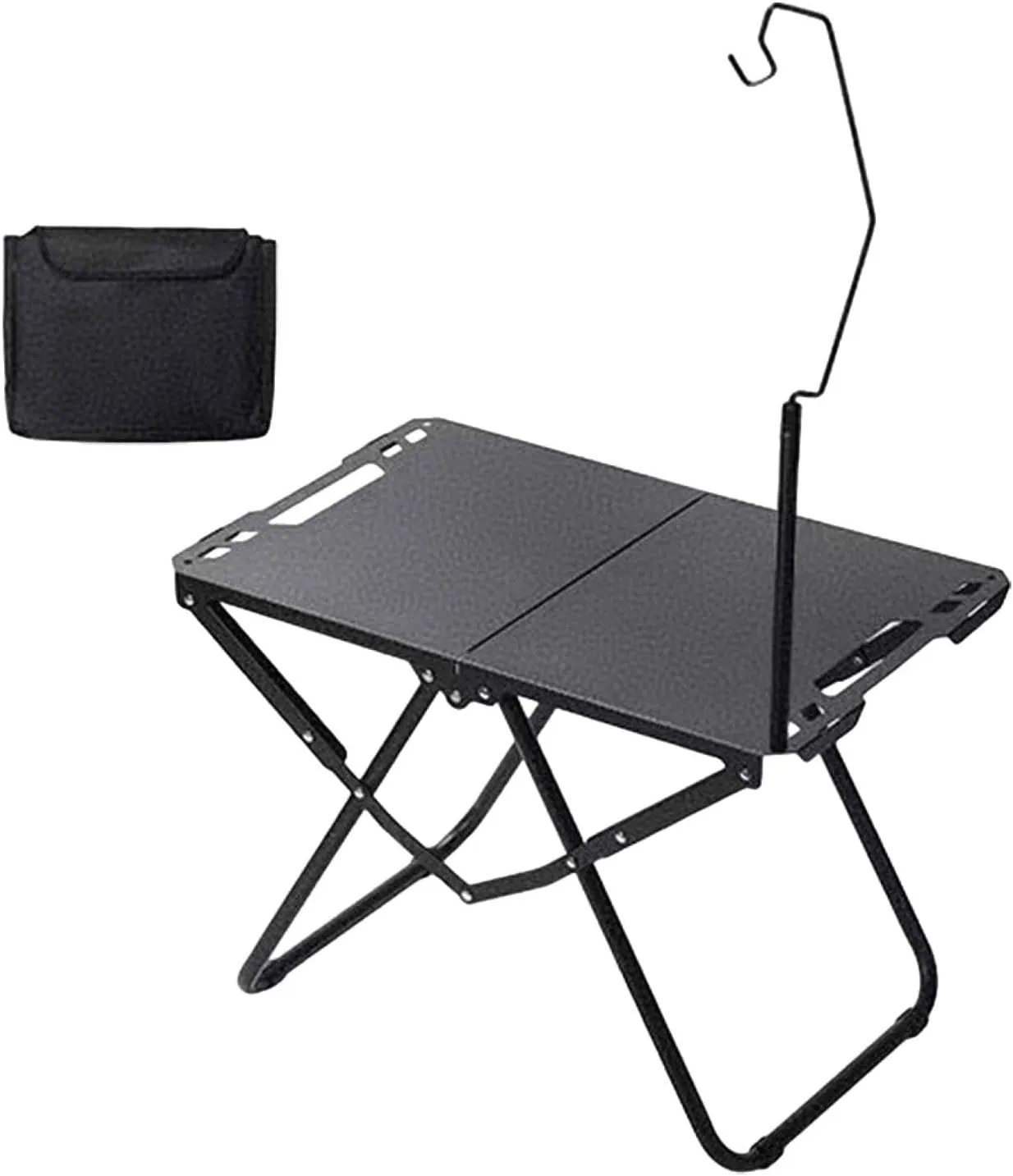 Folding Camping Table Compact Stand Practical Sturdy Camp Table with Carry Bag for Fishing Beach Hiking Outdoor Cooking Patio