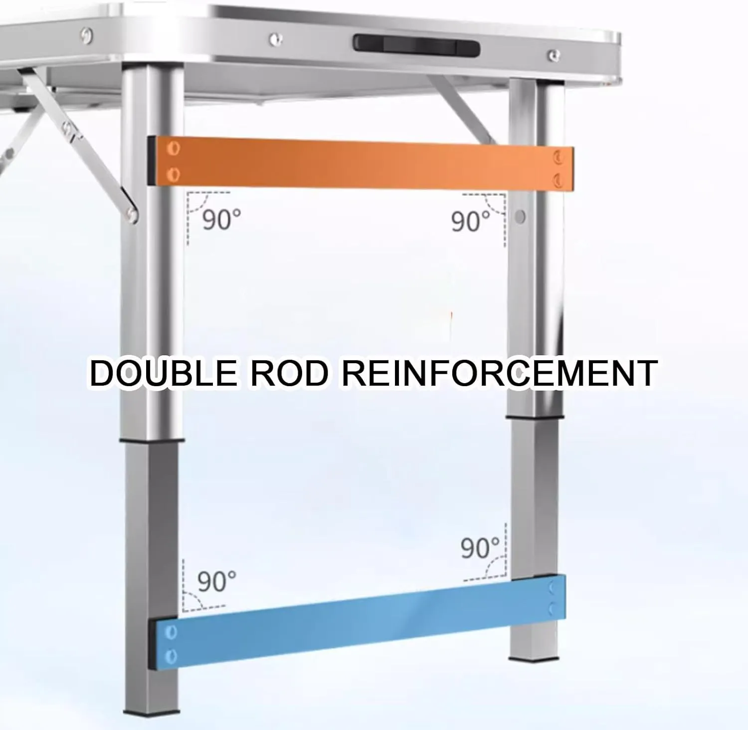 Folding Camping Table Portable Adjustable Height Aluminum Folding Beach Table for Indoor Outdoor Picnic Backyard(Green,120 * 60cm)