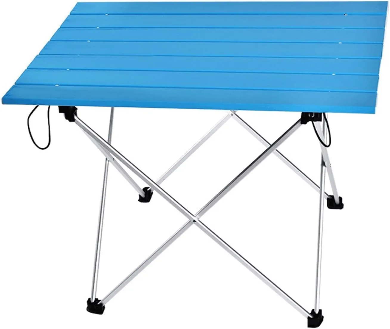 Folding Dining Table Foldable Folding Camping Hiking Desk Traveling Outdoor Furniture Table Aluminum Alloy Portable Table Outdoor Furniture (Color : Black55.7x40.5x38.5)