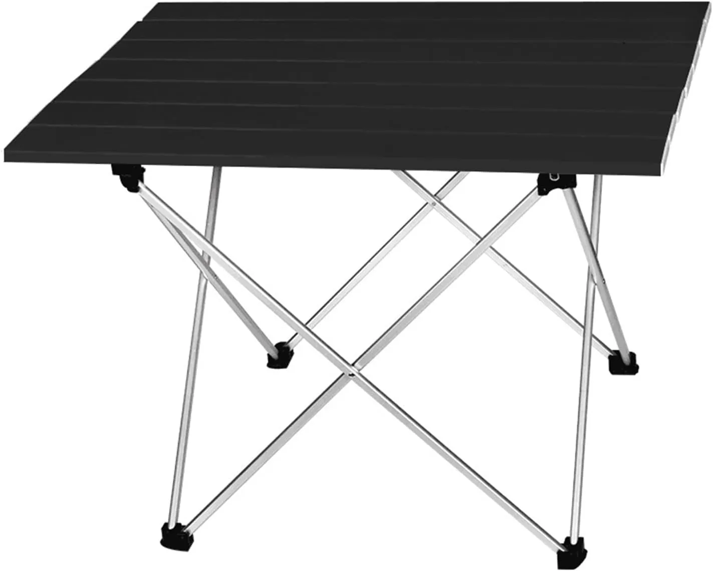 Folding Dining Table Foldable Folding Camping Hiking Desk Traveling Outdoor Furniture Table Aluminum Alloy Portable Table Outdoor Furniture (Color : Black55.7x40.5x38.5)