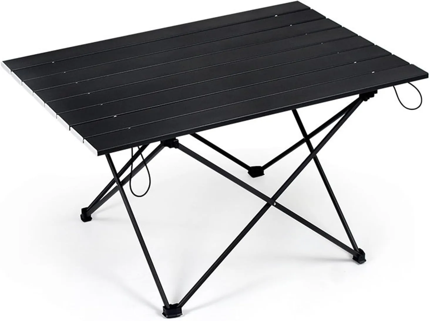 Folding Dining Table Foldable Folding Camping Hiking Desk Traveling Outdoor Furniture Table Aluminum Alloy Portable Table Outdoor Furniture (Color : Black55.7x40.5x38.5)
