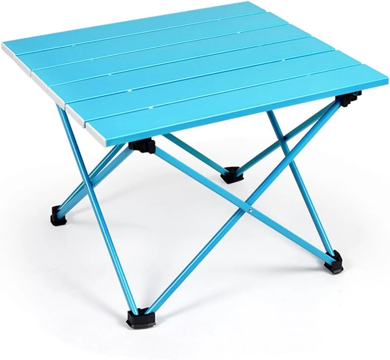 Folding Dining Table Foldable Folding Camping Hiking Desk Traveling Outdoor Furniture Table Aluminum Alloy Portable Table Outdoor Furniture (Color : Black55.7x40.5x38.5)