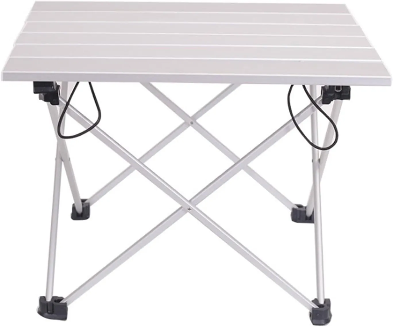 Folding Dining Table Ultra-Light Table Blue Pink Gray Small Portable Aluminum Folding Table Outdoor Dinner Hiking Camping BBQ Traveling Desk Alloy (Color : Light Gray)