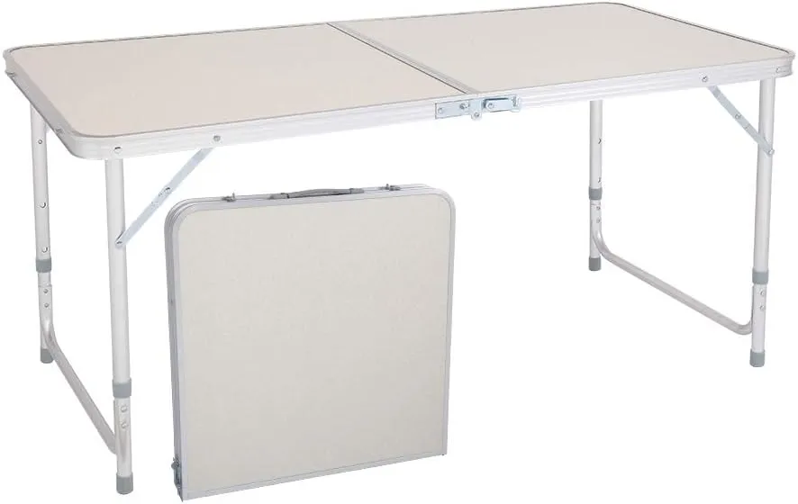 Folding Picnic Table,47.24 x 23.62 x 21.65‘’Home Use Folding Table Lightweight Aluminum Camping Table,Portable Outdoor Grill Stand Table for Outside Picnic BBQ Beach