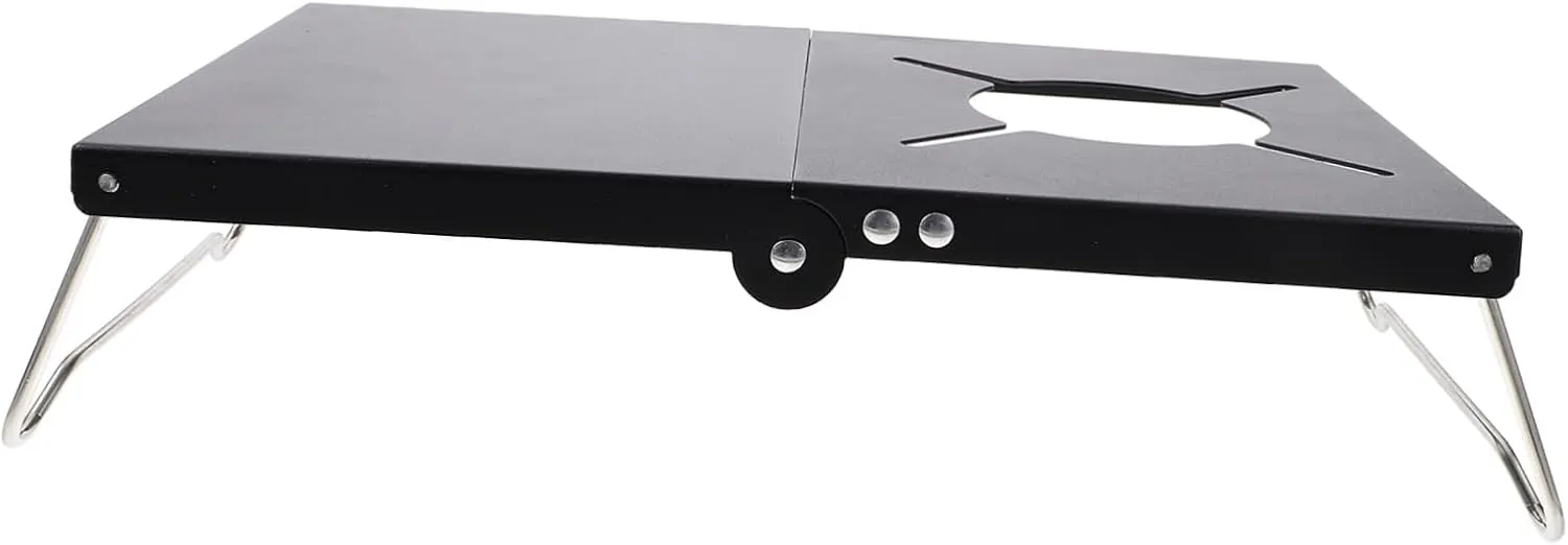 Folding Table for Outdoor Activities Compact Camping BBQ Picnic Table Stainless Steel Easy Setup