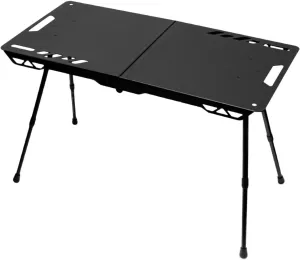 Folding Table Outdoor Table Portable Aluminum Alloy Sturdy Beach Table Camping Table with Adjustable Legs for Backyard Hiking