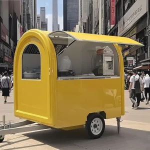 Food Truck with Full Cooking Station and Mobile Fast Food Truck Trailer for Sale,Compact and Complete Food Trailer Equipment Attachment Included
