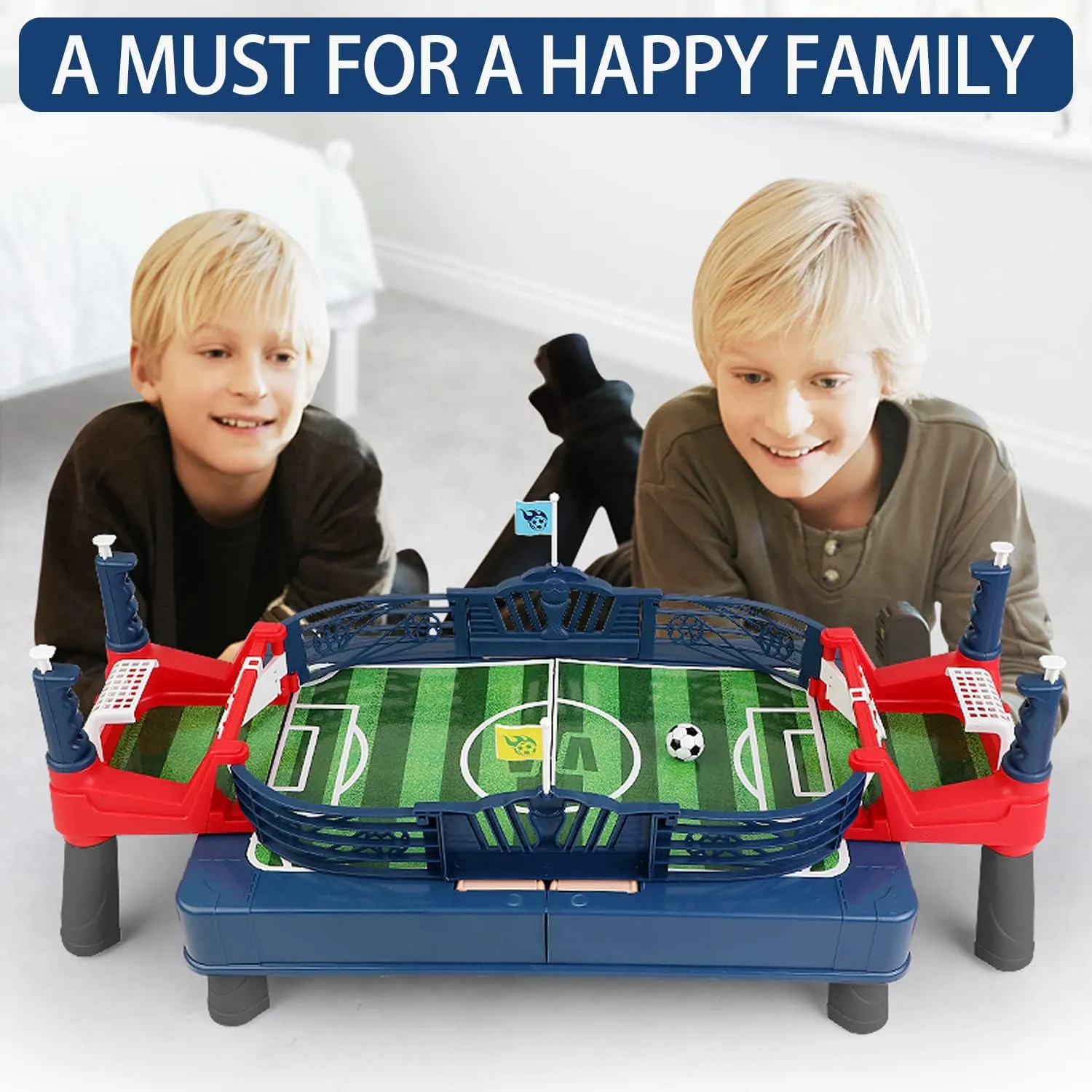 Football Table Interactive Game Soccer Games Table Foosball Table for Boys Kids Family Game Night Fun Mini Foosball Indoor Outdoor Party Games Toys Gifts