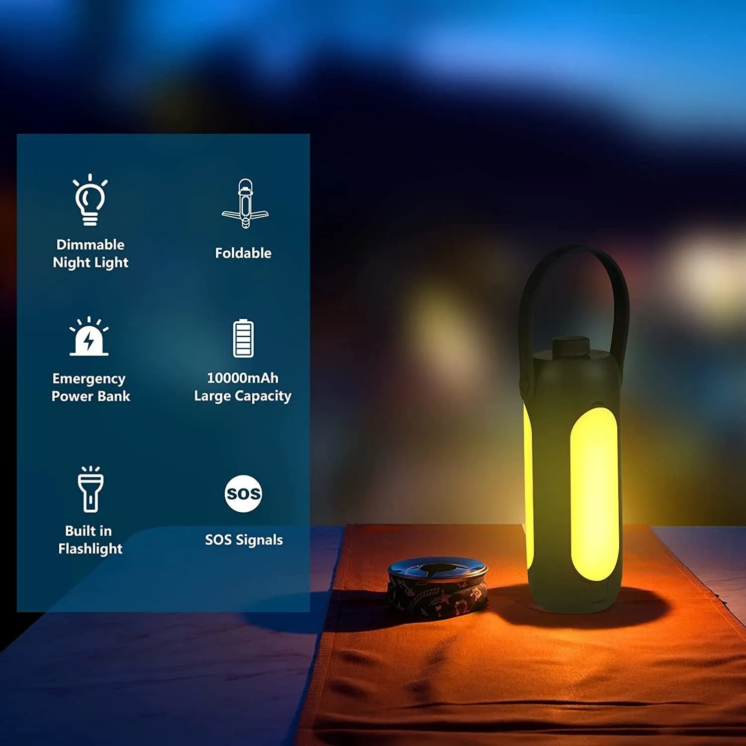 Free folding Rechargeable LED Camping Light