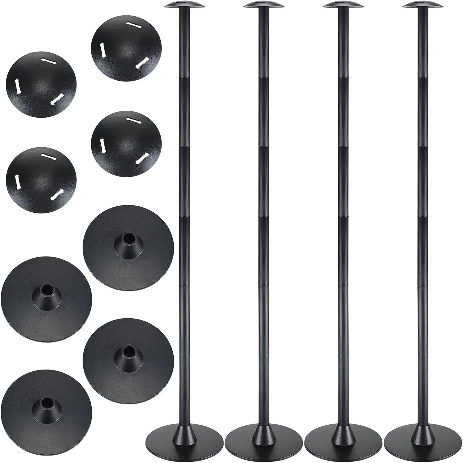 Funtery 4 Pcs Boat Cover Support Pole Adjustable Boat Cover Support System ABS Plastic Pole Jon Accessories for Fishing Bass Pontoon Trailer