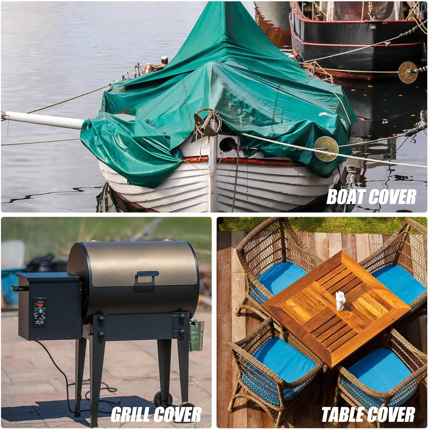 Funtery 4 Pcs Boat Cover Support Pole Adjustable Boat Cover Support System ABS Plastic Pole Jon Accessories for Fishing Bass Pontoon Trailer