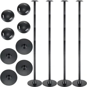 Funtery 4 Pcs Boat Cover Support Pole Adjustable Boat Cover Support System ABS Plastic Pole Jon Accessories for Fishing Bass Pontoon Trailer