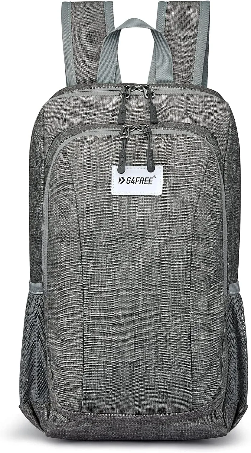 G4Free Mini 10L Hiking Backpack Lightweight Small Hiking Daypack Travel Shoulder Backpack Day Pack For Men Women(Gray)