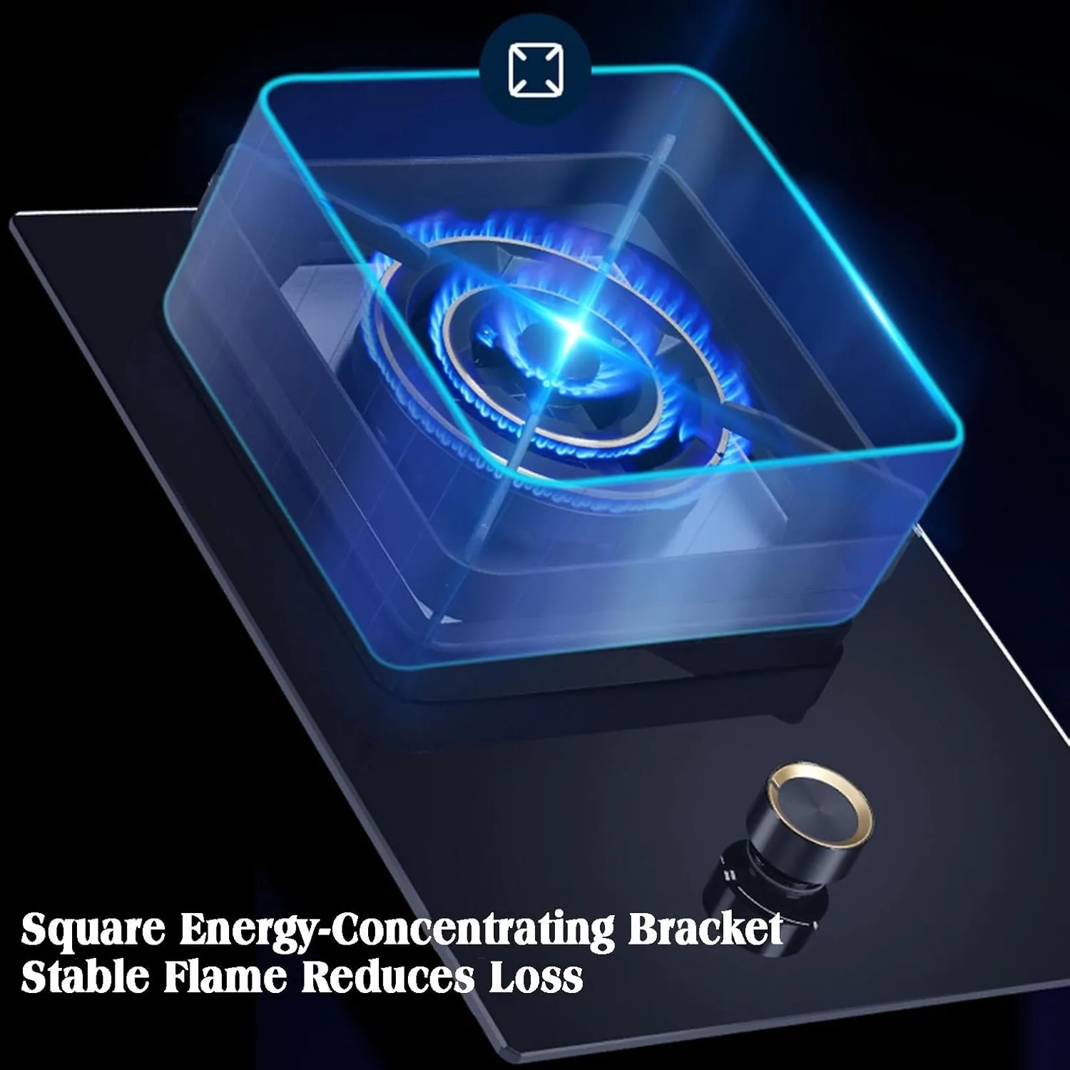 Gas Cooktop,Desktop Embedded Dual-purpose Natural Gas Liquefied Gas Furnace,1 Gas Stove with Flame Out Protection,Suitable for Outdoor Camping in Apartments(Ng)