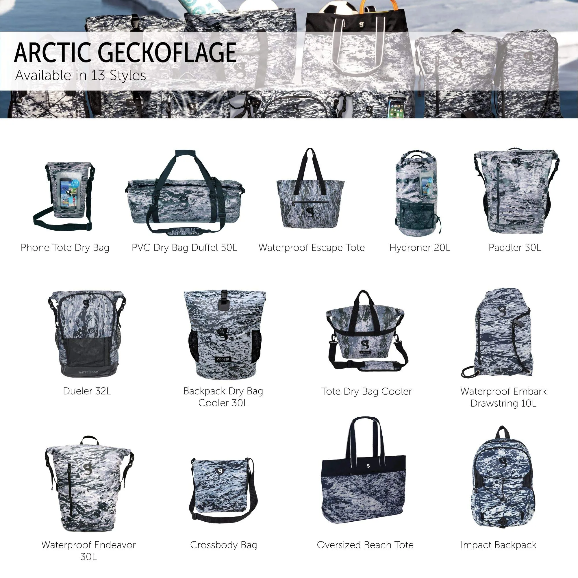 Geckobrands Dueler 32L Waterproof Backpack