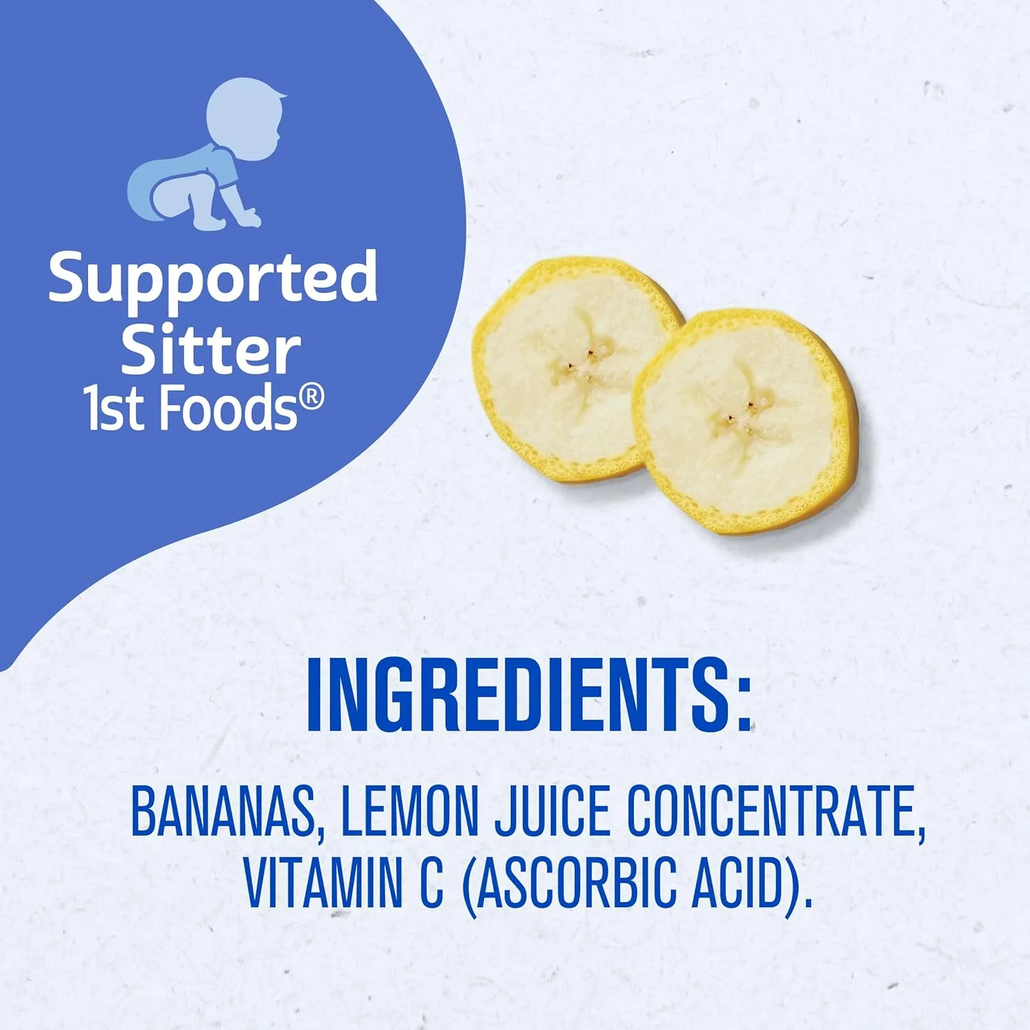 Gerber 1st Foods Baby Food Banana Puree, Natural & Non-GMO, 2 Ounce Tubs, 2-Pack (Pack of 8)