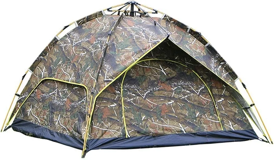 GeRRiT 2 Person Rainproof Camping Tents, Pop-Up Dome Camping Tent, Foldable and Breathable Tents, Anti-Mosquito and Protection, Suitable for Outdoor Camping and Hiking