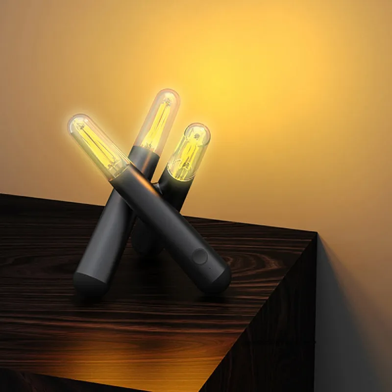 Glow Stick LED Table Light – Portable & Dimmable Ambient Lamp (Rechargeable, IP65)